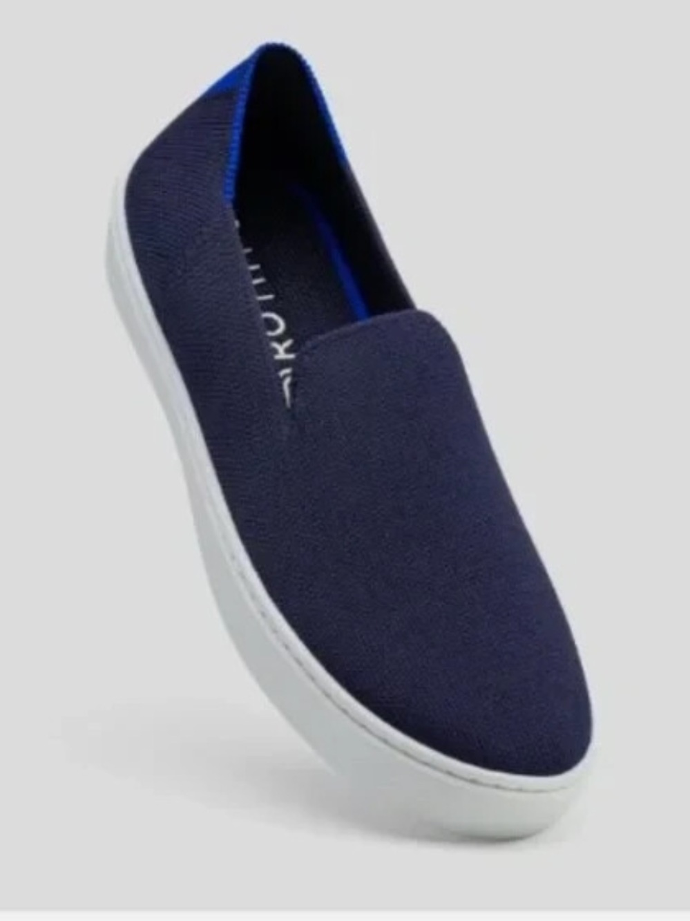 Rothy's The Original Slip-On Sneakers in Navy, size 10
